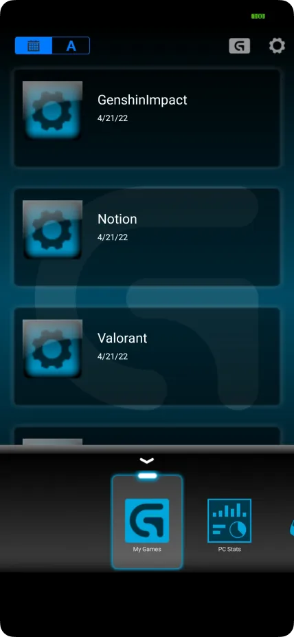 My Application before the redesign