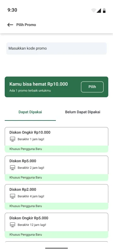 Promo Tersedia